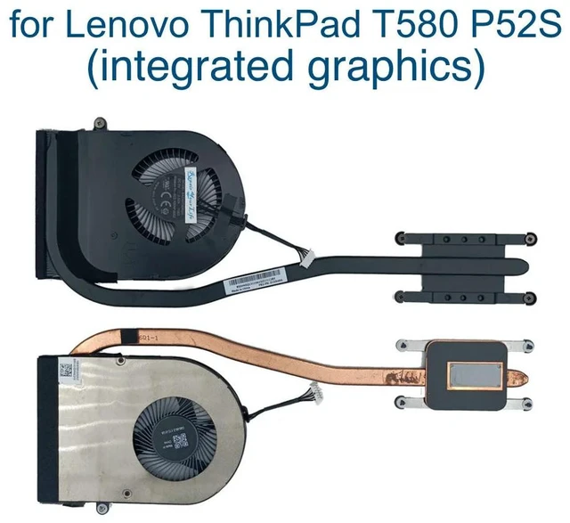 Alt view image 2 of 3 - CPU Fan Heatsink for Thinkpad T580 20L9 20LA UMA Laptop Notebook PC Cooling Fans 01ER494 01ER493 SH40Q13114 SH40Q13113