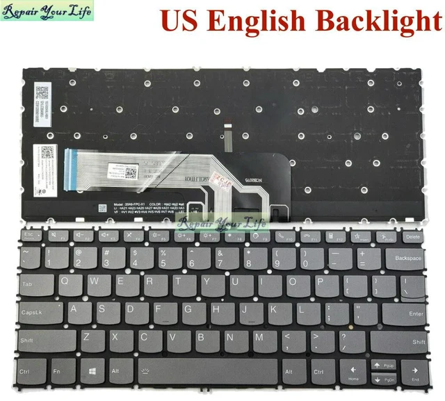 Main image of US English Backlit Keyboard for ThinkBook 13s Gen 2 G2ITL 20V9 G2ARE 20WC Backlight Black