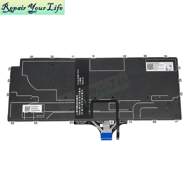 Alt view image 2 of 3 - UK GB J8F1D Backlit Keyboard For Latitude 9510 9520 2 in 1 0J8F1D Laptop Keyboards Backlight Teclado Euro Key LK132UH2A15
