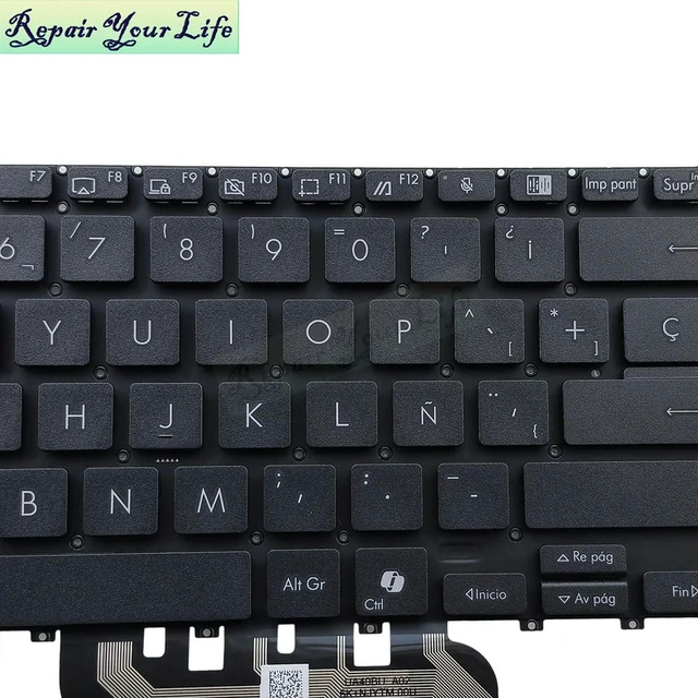 Alt view image 2 of 3 - Spanish Keyboard For ExpertBook B3402 B3402FEA B3402FBA B3408 P3450 PX475 ES Spain No Backlit Replacement Keyboards Teclado