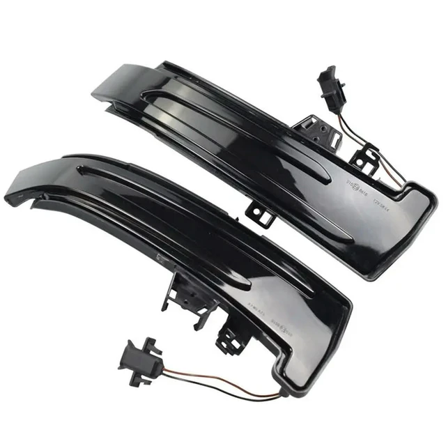 Alt view image 3 of 3 - 4X Blue&Amber Dynamic LED Turn Signal Light Rearview Mirror Light Indicator Blinker For W221 W212 W204