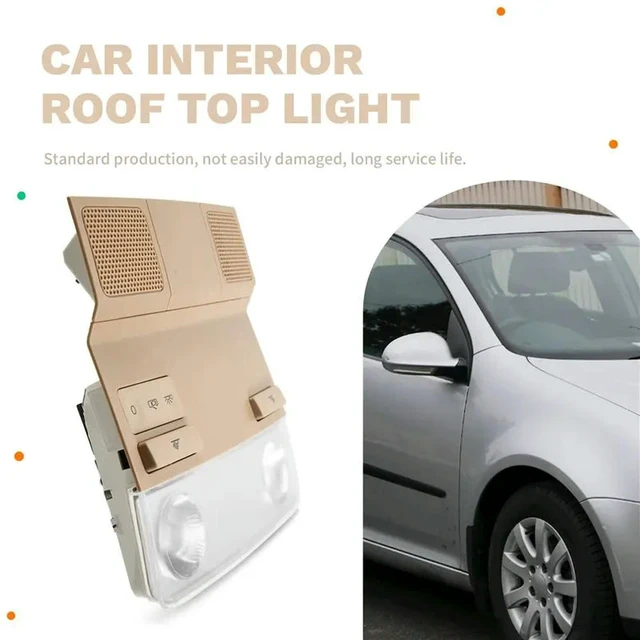 Alt view image 3 of 3 - Ceiling Lamp Front Dome Light Reading Lamp Interior Roof Lamp For VW Golf 6 Passat B6 Skoda 947105 1K0 947 105