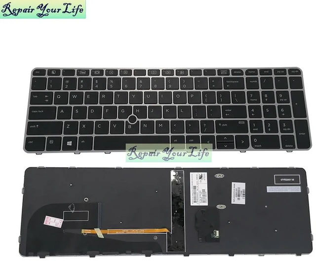 Main image of US Backlit Keyboard for ZBook 15u g3 15u-g4 English Notebook Keyboards Backlight Pointer 822578-001 836623 821157 821159