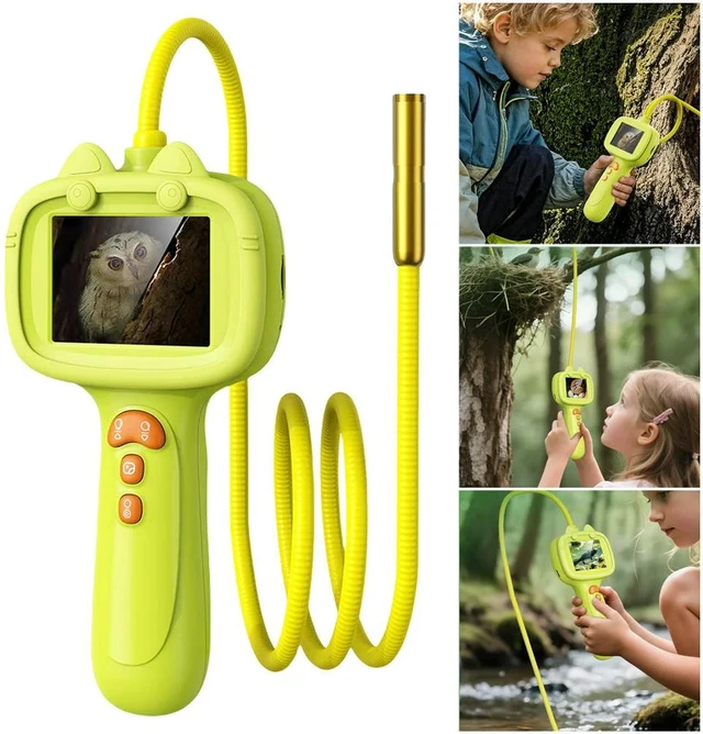 Main image of Borescope Snake Camera with Light Nature Exploration Inspection Camera Birthday Gifts for Kids 4 5 6 7 8 9 10 Years Old