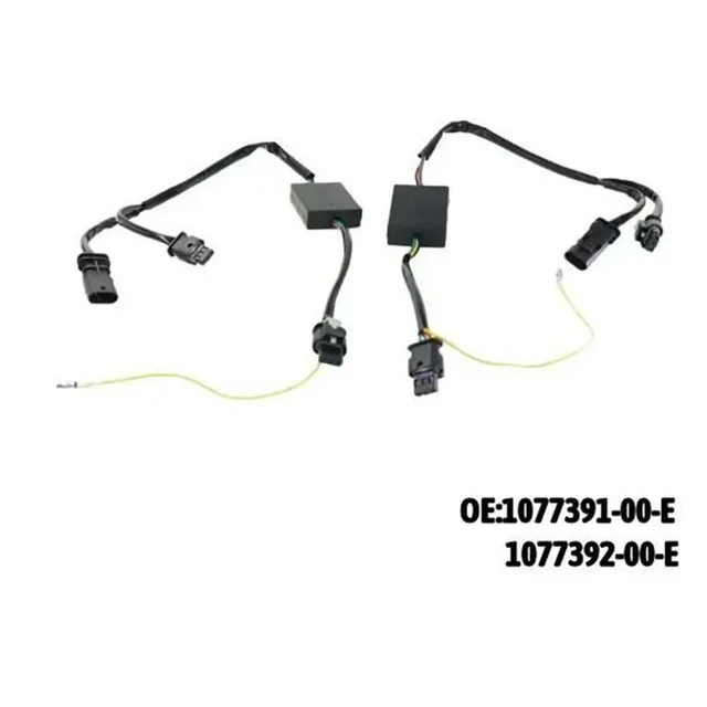 Alt view image 3 of 3 - Non-Destructive Upgrade Fog Light Connecting Wire 1077391-00-E Car Front Fog Light Wiring Harness For Tesla Model 3 Y