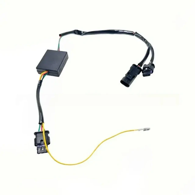 Alt view image 2 of 3 - Non-Destructive Upgrade Fog Light Connecting Wire 1077391-00-E Car Front Fog Light Wiring Harness For Tesla Model 3 Y