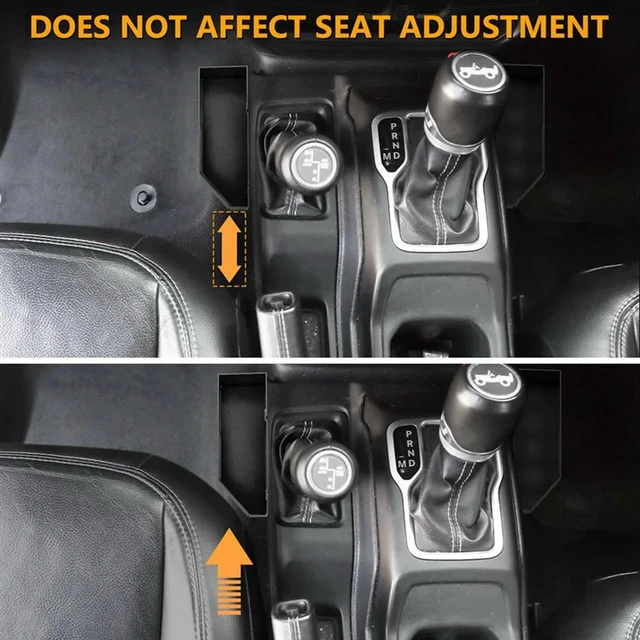Alt view image 3 of 3 - For Jeep Wrangler JL 2018-2025 Center Console Organizer For Gladiator JT Gear Shift Box Tray Accessories
