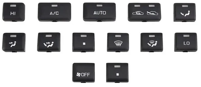 Main image of AC Switch Button For Toyota LAND CRUISER FZJ80 1992-1997 Car Heater Control Switch Knob Central Control 55905-60020