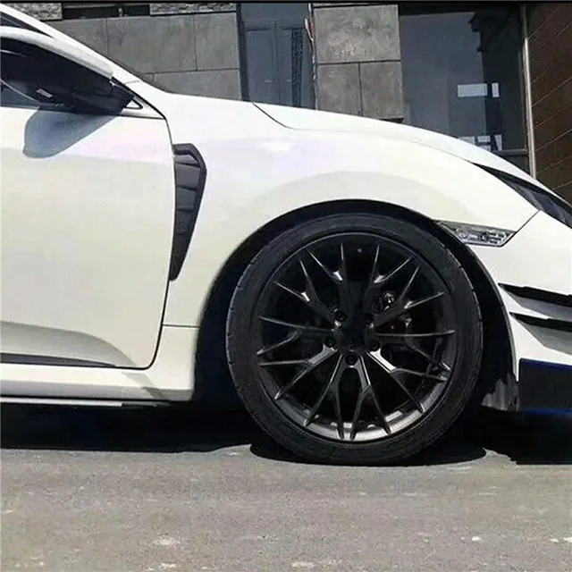 Alt view image 2 of 3 - 4X Car Front Bumper Lip Fin Splitter Spoiler Canard Sticker For Honda Civic 10TH Type-R 2019-2021