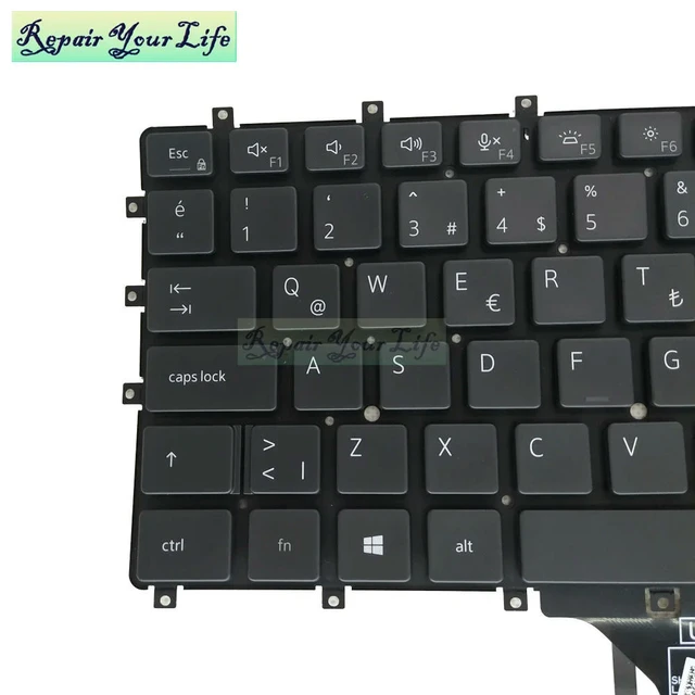 Alt view image 2 of 3 - Backlight Keyboard Turkish For Latitude 9510 9520 2 in 1 0MJ9D8 TR Turkey Laptop Backlit Keyboards Light MJ9D8 NSK-QNABC