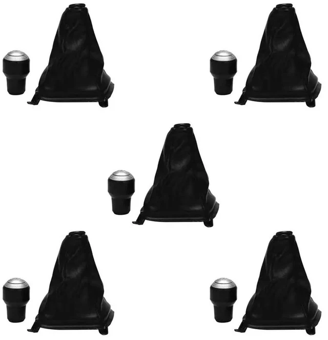 Main image of 5X 5 Speed Gear Shift Knob Leather Boot For Tucson 2004 2005 2006 2007 2008 2009