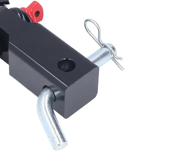 Alt view image 3 of 3 - Receiver Shackle Hitch Hook 2In Universal High Strength Steel Tow For Cars Trucks Jeep Black