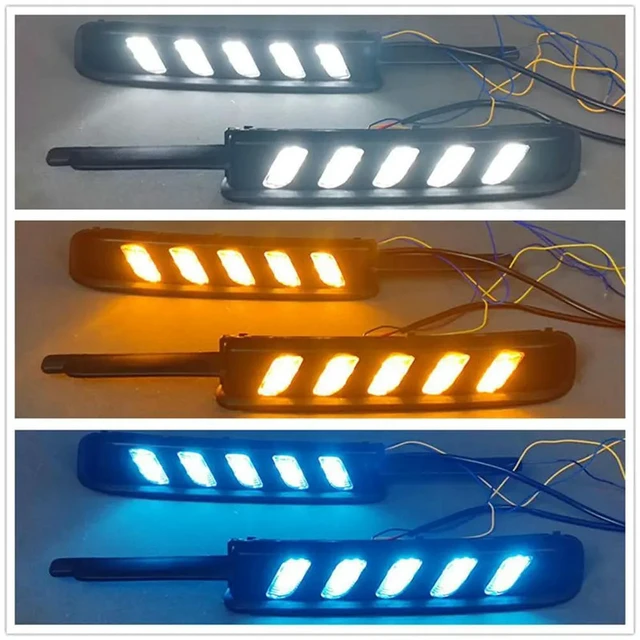 Alt view image 2 of 3 - LED Daytime Running Light For Toyota MARK X REIZ 2005-2009 Fog Lamp Turn Signal Accessories Front Light