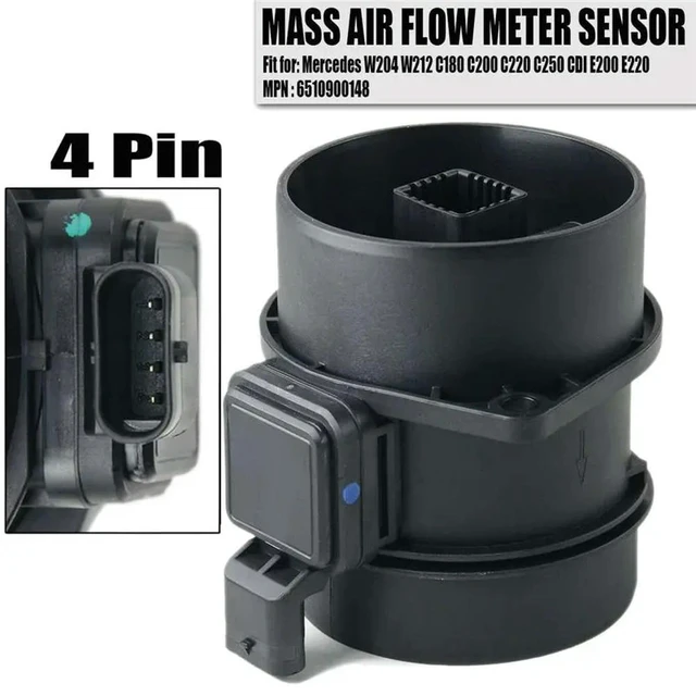 Alt view image 3 of 3 - 2X Mass Air Flow Maf Sensor For Mercedes For Benz W204 W212 X204 Sprinter Viano Vito W639 5WK97917 A 651 090 01 48