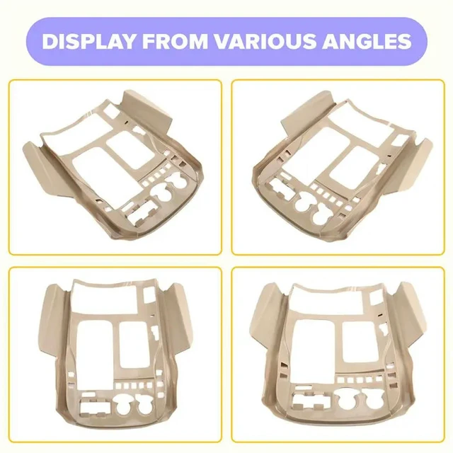 Alt view image 3 of 3 - Rubber Box Organizer For Lexus 570 LX570 Accessories 2016-2021 Car Interior Beige