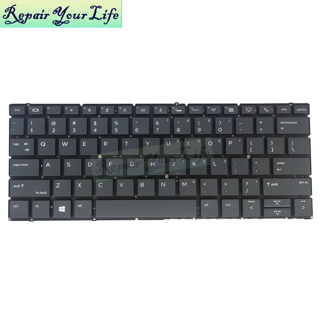 Alt view image 3 of 3 - 830G9 US English Backlit Keyboard for EliteBook X360 830 G9 835 G9 13" Mylar 2-in-1 Laptop Keyboards Backlight N08384 N08383