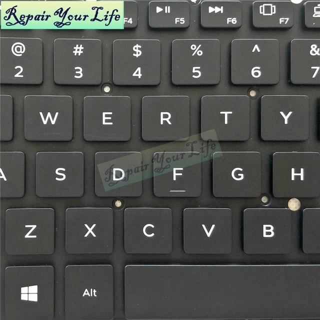 Alt view image 3 of 3 - 3CM18 US Laptop Keyboard Backlight For XPS 13 9370 9380 English Backlit Keyboards/Teclado Black Keycaps 03CM18 CN-03CM18