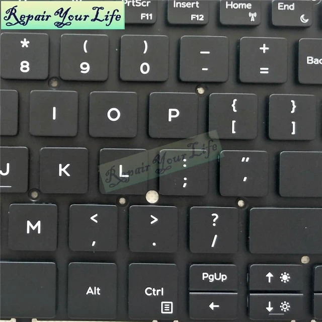 Alt view image 2 of 3 - 3CM18 US Laptop Keyboard Backlight For XPS 13 9370 9380 English Backlit Keyboards/Teclado Black Keycaps 03CM18 CN-03CM18