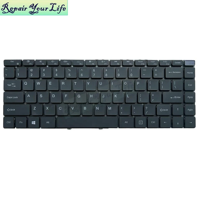 Main image of US English Backlit Keyboard For Gadget ETBook PC CWI570 Replacement Keyboards Notebook Teclado Backlight Keycaps