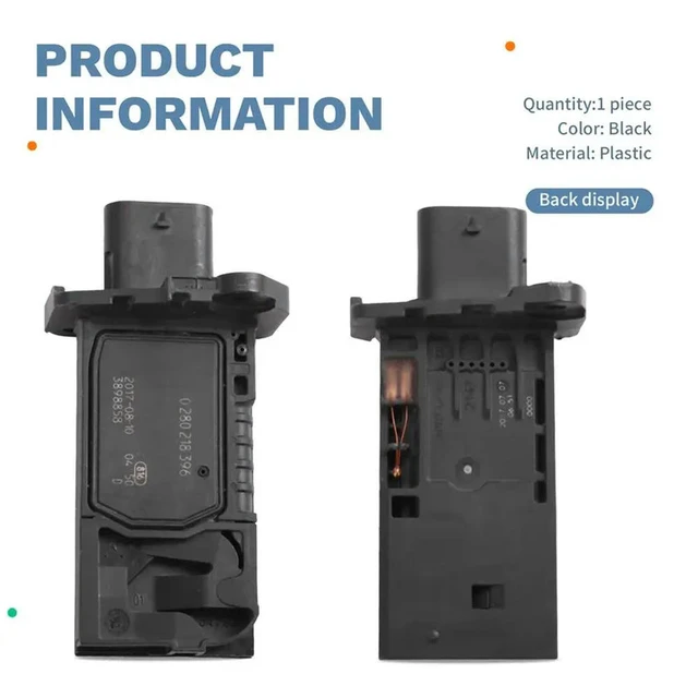 Alt view image 3 of 3 - For Jaguar E F Pace XE Land Rover Defender Discovery Range Rover Mass Air Flow Meter Sensor 0280218396 T2R26101 LR093998