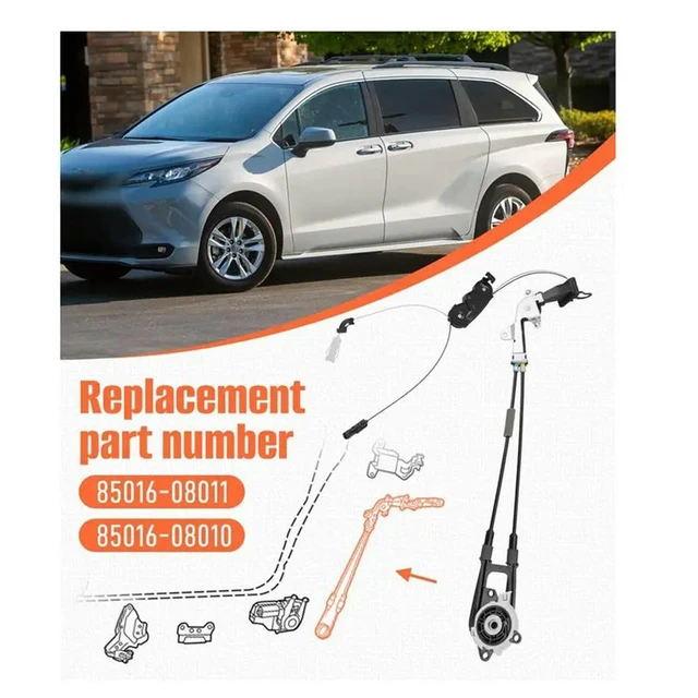 Alt view image 3 of 3 - For Toyota Sienna 2011-2020 Electric Sliding Door Motor Cable Assembly Harness Car Part Left 85016-08011