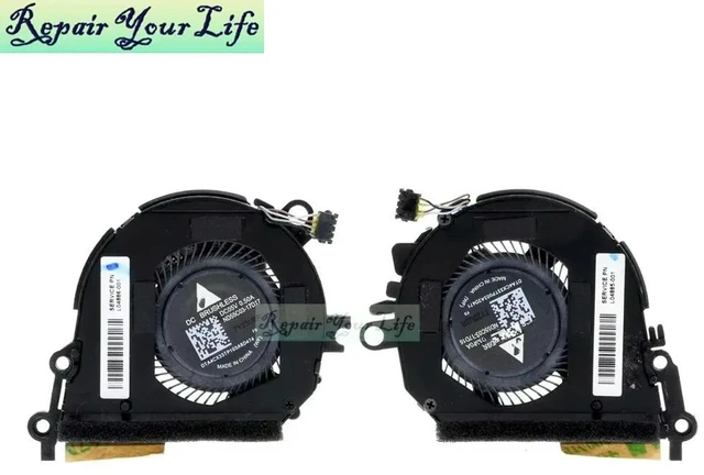 Main image of CPU GPU Cooling Fan for Spectre X360 13-AE 13-AE014DX 13-AE052NR 13T-AE000 AE013DX AE0XX AE502TU AE077TU L & R Cooler Fan