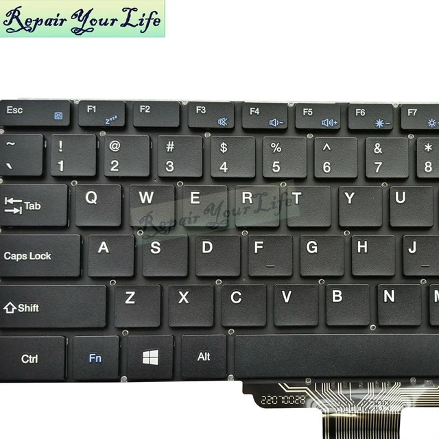 Alt view image 3 of 3 - US English Keyboard For IPASON Storm Dragon P3 XU141 14' United States USA Notebook Keyboards Teclado Black Keycaps PC Parts