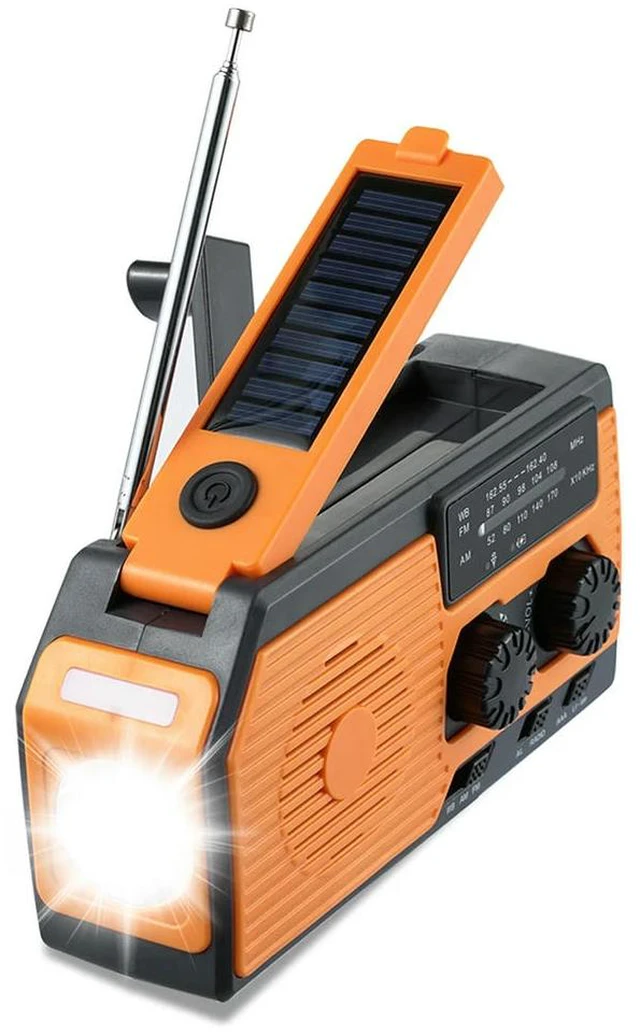 Main image of Hand Crank Radio Multifunctional Radio AM/FM/WB NOAA Weather LED Flashlight Power Bank for Outdoor Camping Hiking