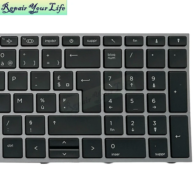 Alt view image 3 of 3 - French AZERTY Keyboard Backlight For Zbook Fury 17 G7 Mobile Workstation M20128 M04679-051 France Laptop Trackpoint Keyboards