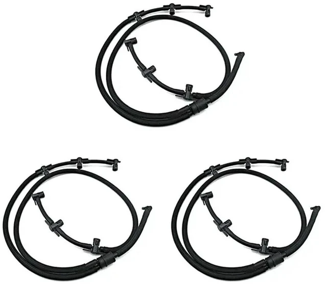 Main image of 3X For A8 A4 A6 4F C6 3.0 TDI Fuel Return Line Hose Pipe Crude Oil Injector Hose Leak Line 059130218AS 059130218AM