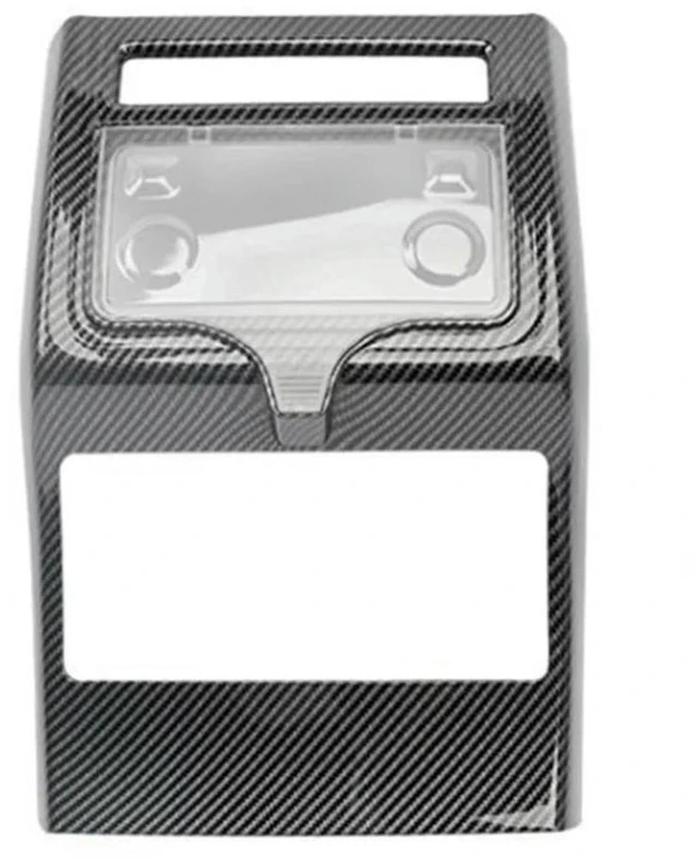 Main image of Car Rear Armrest Air Conditioner Vent Cover Air Conditioner Anti Kick Hit Cover Carbon Fiber Trim For GWM HAVAL H9 2024-2025