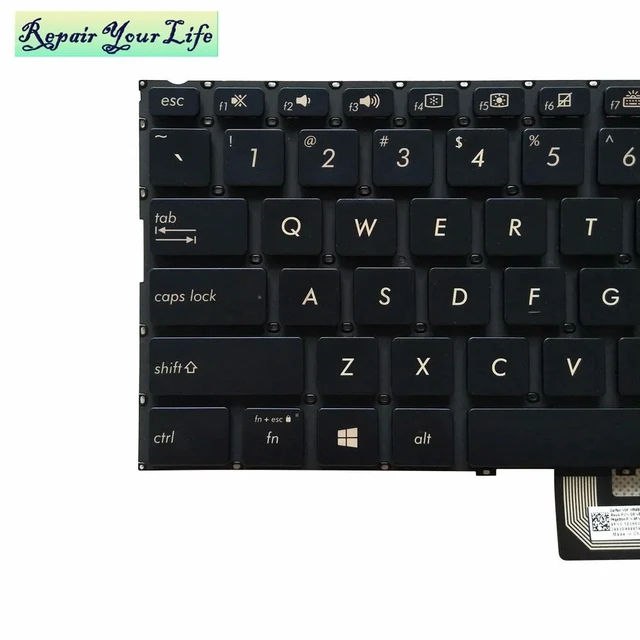 Alt view image 3 of 3 - US English Keyboard Backlight For Zenbook UX433 UX433FN UX433FL FN UX433FA Notebook Backlit Keyboards Parts 0KN1-5Z1HE13