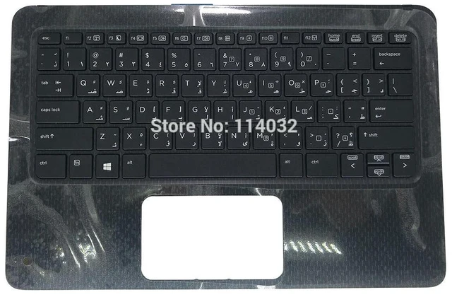 Main image of AR laptop keyboard for Probook X360 11 G1 G2 EE AR Arabic black with Upper case 6070B1118402 6037B0129318 V148726BS1