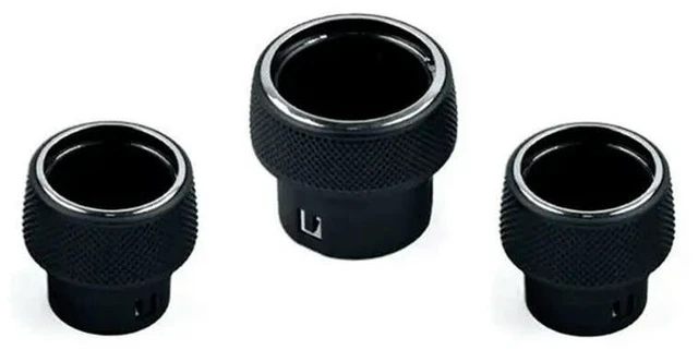 Main image of Car Center Console Radio Switch Knob Cover AC Knobs Switch Bezel For Jeep Grand Cherokee WK2 2014-2021