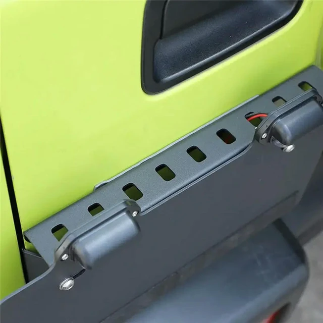 Alt view image 3 of 3 - 1 Set Rear License Plate Frame Holder Mounting Bracket With Light For Jimny 2019 2020 2021 2022 2023 Accessories Black