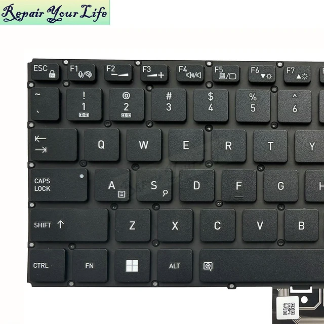 Alt view image 2 of 3 - US English Notebook Keyboard For Dynabook Tecra A40-M V6622A AI Key Laptop Keyboards USA United States Without Backlit Teclado