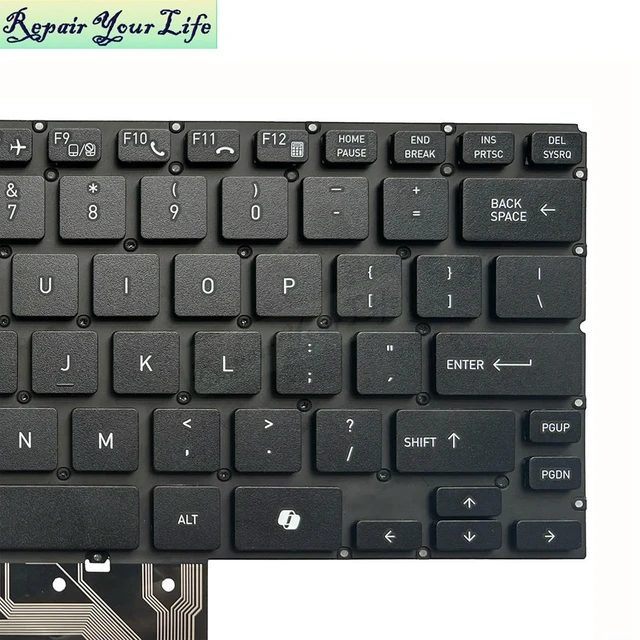 Alt view image 3 of 3 - US English Notebook Keyboard For Dynabook Tecra A40-M V6622A AI Key Laptop Keyboards USA United States Without Backlit Teclado