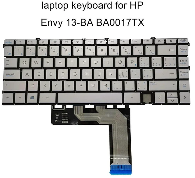 Main image of CF Canadian French Keyboard For 13T-BA 13-BA BA0017TX 13-BD Backlight Replacement Keyboards Silver Keycaps L88073-DB1