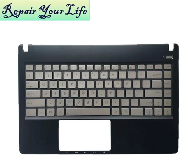 Main image of US English Backlit Keyboard Plamrest for U47A U47 0KN0-MF3US13 0KNB0-4621US00 9Z.N8ABU.H01 Laptop Backlight White C Shell