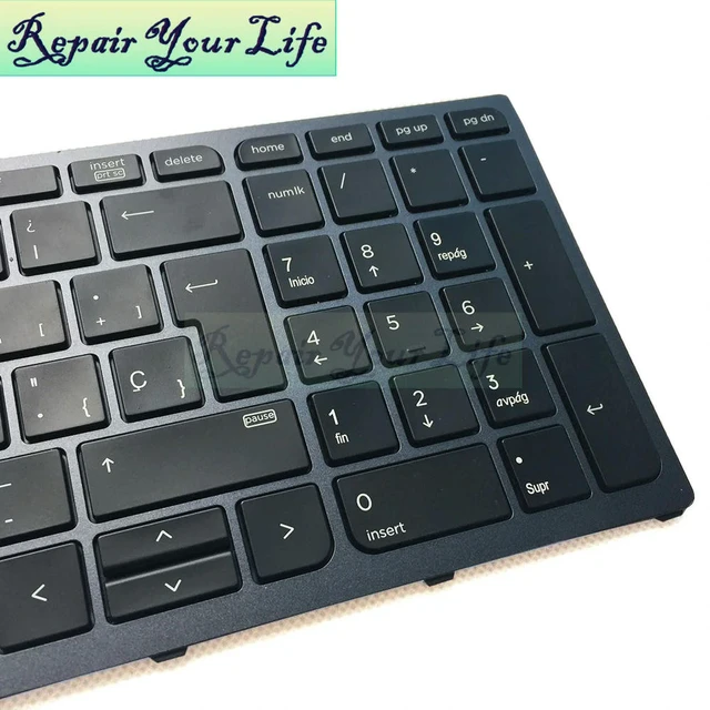 Alt view image 3 of 3 - 848311-B71 Backlit Spanish Keyboard for ZBOOK 15 G3 17 G3 Spain Notebook Keyboard with Backlight with Frame
