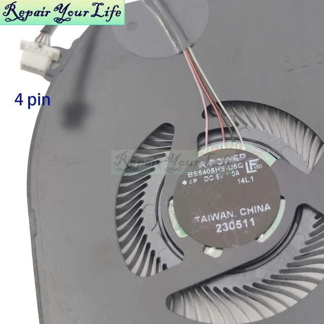 Alt view image 3 of 3 - CPU Fan Notebook Cooler For Commercial 14 H A13MG BS5405HS-U6Q MS-14L1 Processor Radiator Cooling Fans Replacement PC Parts