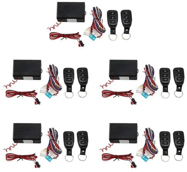 Main image of 5X Universal Car Alarm Systems Remote Central Kit Door Lock Keyless Entry System Central Locking With Remote Control