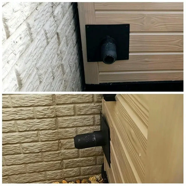 Alt view image 3 of 3 - Generator Exhaust Extension Kit With Insulated Through-Wall Mounting Plate Vent Exhaust Reduce Noise By 52%