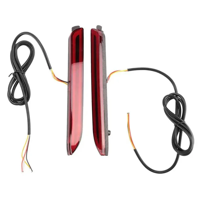 Alt view image 2 of 3 - 10X LED Bumper Reflector Bright Red Lens Brake Lights For Toyota Camry 2006-2014
