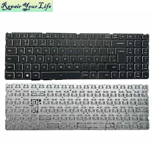 Alt view image 2 of 3 - Laptop PT-BR Brazil Brazilian Keyboard For MECHREVO Z3 Air Pro, Z2 Air-s GM5TGEO, Z2 Z3 A62 GWTN156-2 GWTN156-3 TFM17H36E09852G