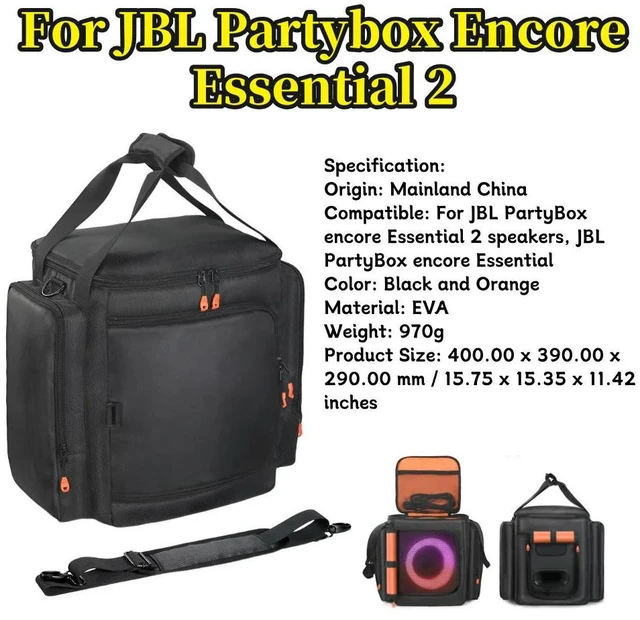 Main image of For JBL Partybox Encore Essential 2 Padded Speaker Protective Cover Large Capacity Speaker Carry Bag Waterproof Encore Essential