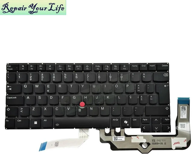 Main image of PT-BR Portuguese Backlight Keyboard For ThinkPad E14 Gen 6 21M3 21M4 21M7 21M8 Portugal Brazil TrackPoint Keyboards Light