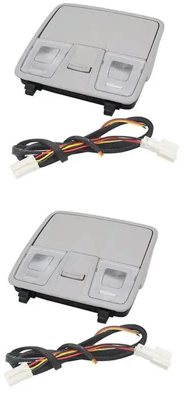 Main image of 2X Overhead Light Console Reading Light Assy For Elantra GT I30 IX25 2012-2016 Glasses Box Map Roof Light Grey