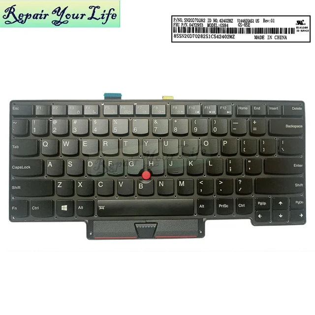 Alt view image 2 of 3 - US English Backlight Keyboard For Thinkpad Carbon X1 Gen 1 2013 04Y2953 GS84 Laptop Keyboards SN20D70282 0C02177 04Y0786