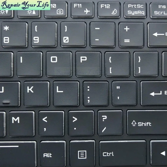 Alt view image 2 of 3 - US English Backlit Laptop Keyboard For Clevo Sager NP8172 NP8173 NP8174 NP8176 NP8177 MP-13H83USJ430C1 Replacement Keyboards